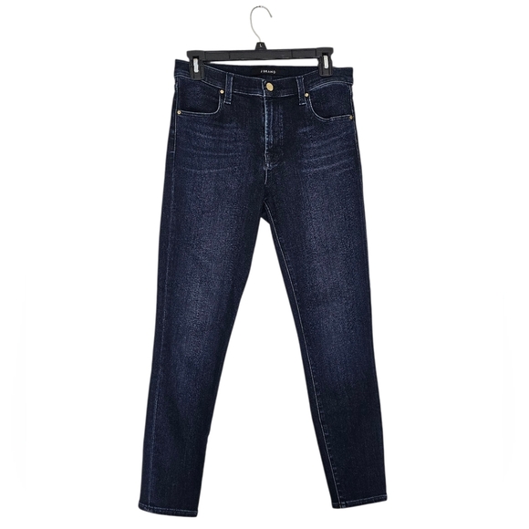 J Brand High Rise Skinny Ankle Dark Blue Jeans 28 Preowned - Picture 1 of 9